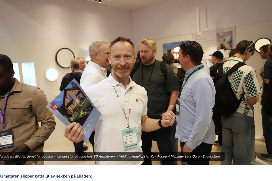 SG Armaturen og Lars Gøran Engebråten slapp katta ut av sekken på Eliaden. Foto: Skjermdump.
