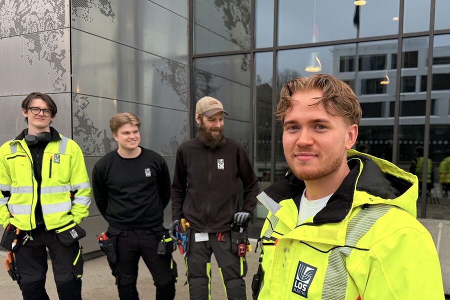 Jeg har alltid hatt ambisjoner om å utvikle meg, forteller Sander. Foto: LOS Elektro