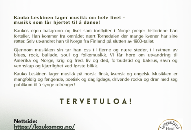 Plakat Kauko Leskinen