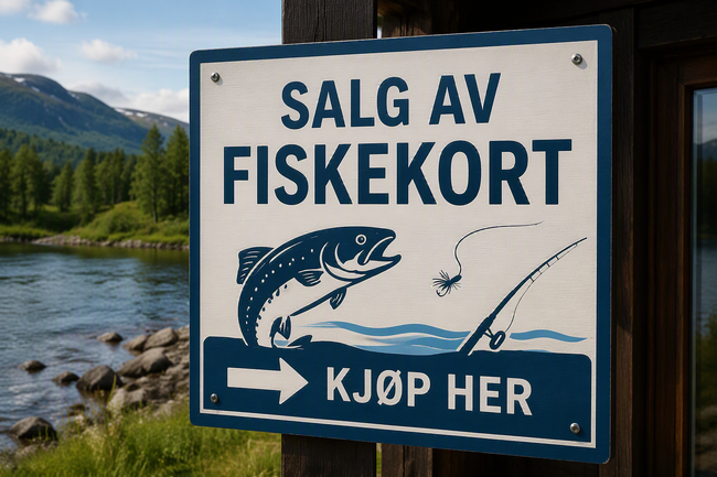 Salg av fiskekort