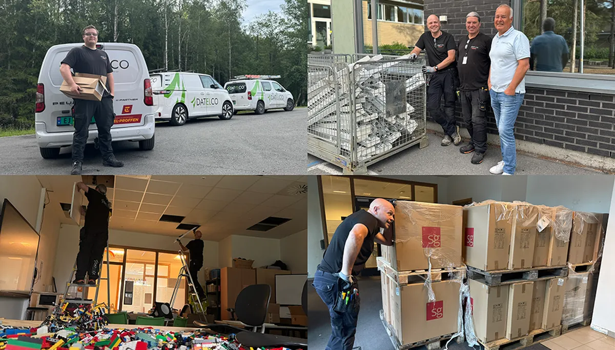 Petter Michelsen, Morten Hagen og Sveinung Flikkerud Magnusen, som er blant elektrikerne som skal jobbe på prosjektet i sommer. Foto: Datelco Petter Michelsen, Morten Hagen og Sveinung Flikkerud Magnusen, som er blant elektrikerne som skal jobbe på prosjektet i sommer. Foto: Datelco