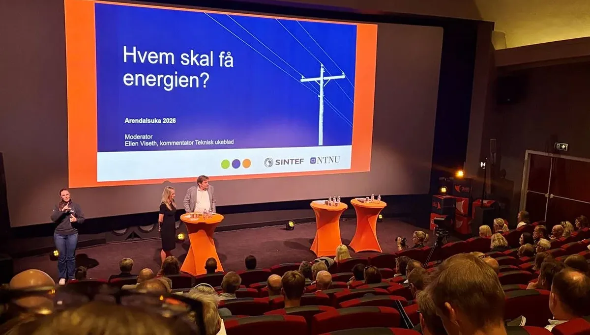 Hvem skal få tilgang til nettet, og hvem skal få kraften? Det var SINTEFS headliner under Arendalsuka. Foto: SINTEF Hvem skal få tilgang til nettet, og hvem skal få kraften? Det var SINTEFS headliner under Arendalsuka. Foto: SINTEF