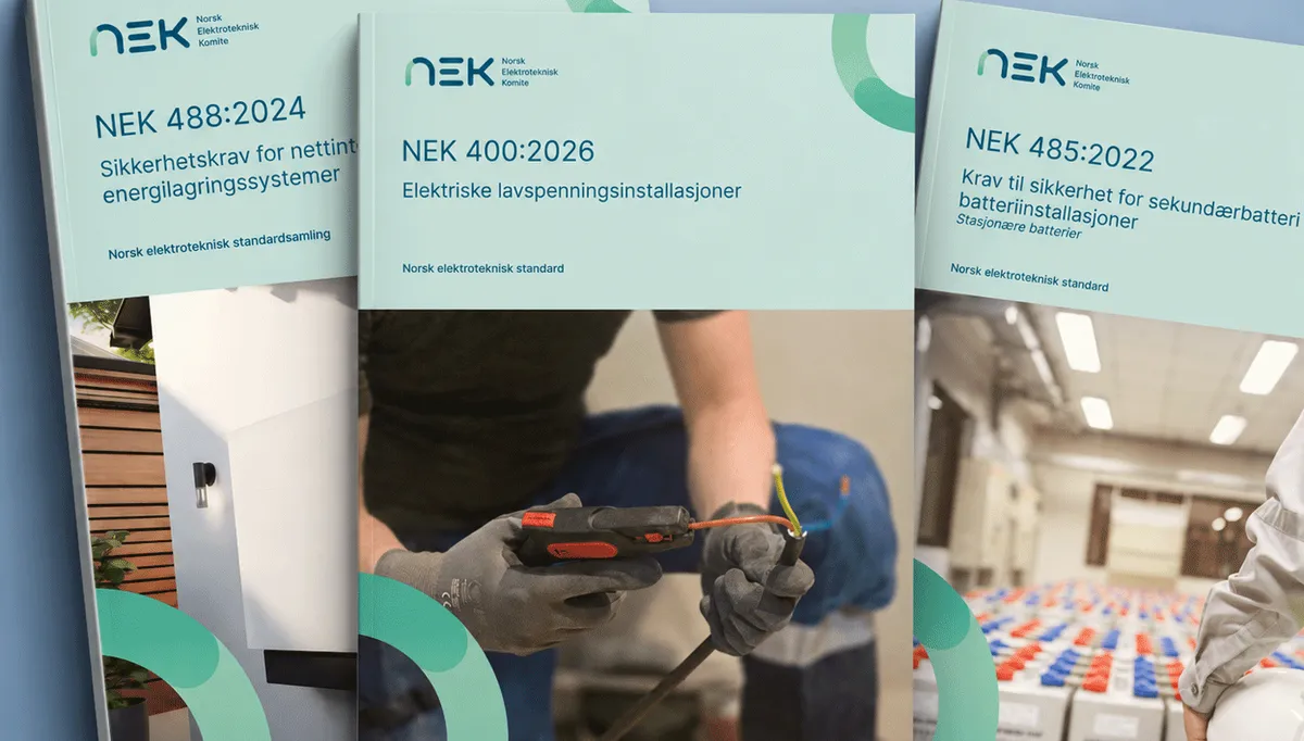 Relevante standarder for dette seminaret: NEK 400, NEK 487 og NEK 488.