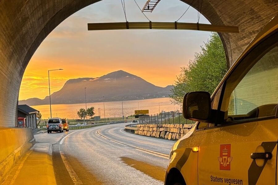 BMO får blant annet ansvar for Høgsettunnelen som ligger på E39 gjennom Gjemnesaksla i Gjemnes kommune i Møre og Romsdal.Foto: Ove Einar Moltumyr / Statens vegvesen