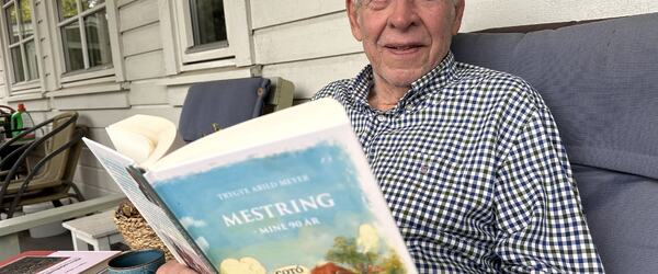 Trygve Meyer arbeider allerede med neste bok. Den skriver han til sitt eneste oldebarn.
