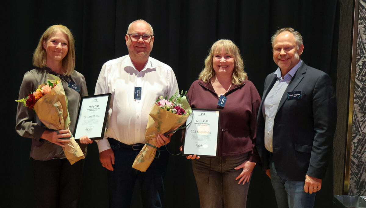 Fra venstre:  Sølvi Ekle, Geir Arkøy, Nanna Wister og Frank Jaegtnes. Foto: EFO
