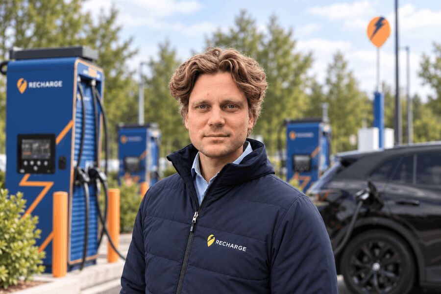 Kommunikasjonssjef Hans-Petter Bjørkli Tryggvason i Recharge. Foto: Recharge