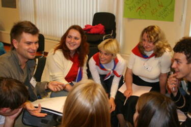 Russian youths dicussing_300x200